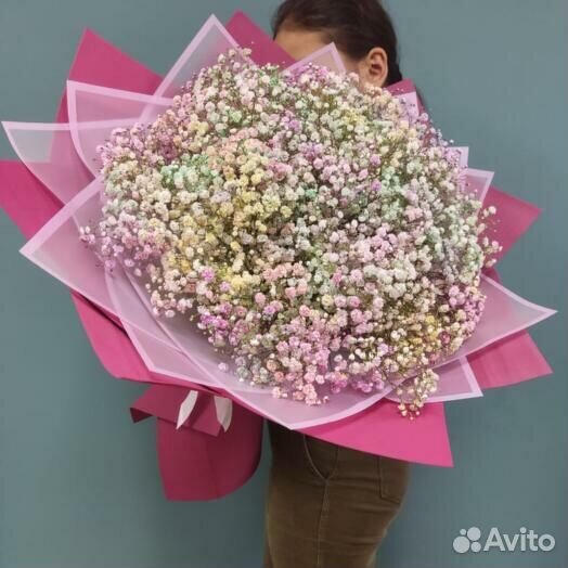 Огромный Букет из Гипсофил Доставка