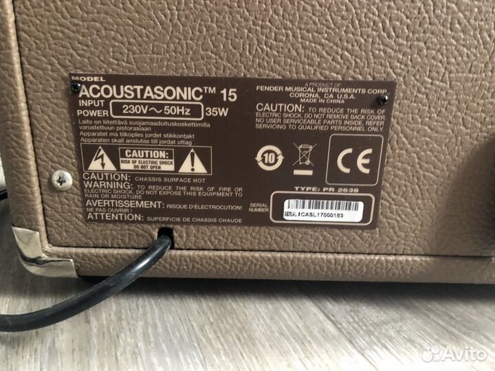 Комбоусилитель fender acoustasonic 15