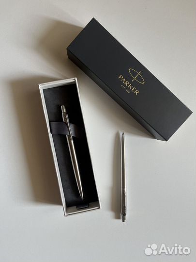 Ручка шариковая Parker Jotter Steel CT BP