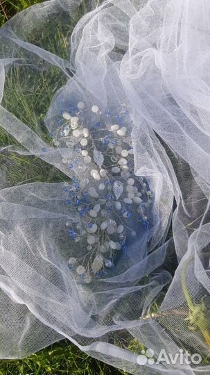 Веточка в свадебную прическу