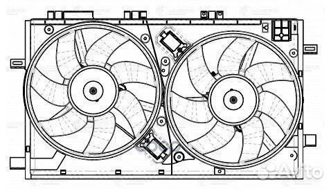 Э/вентилятор охл. для а/м Opel Insignia (08) 2