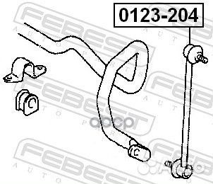 Тяга стабилизатора перед прав/лев 0123204 F