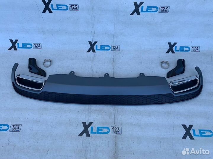 Диффузор Audi A6 C7 a6c7 S6 дорестайлинг вид реста