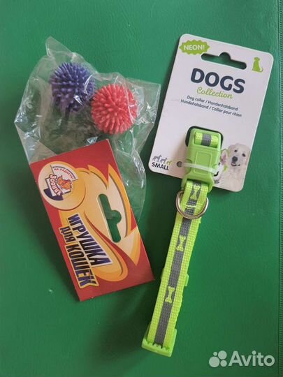 Ошейник д/собаки, Игрушки д/кошки, новые
