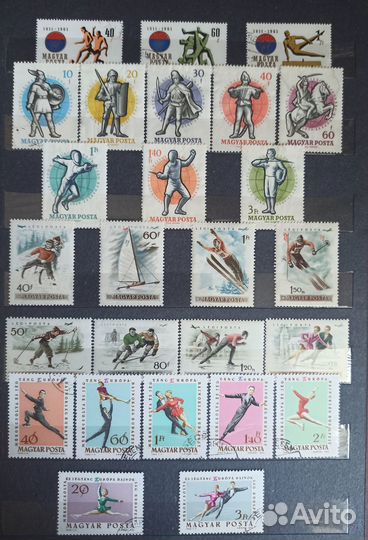 Почтовые Марки спорт