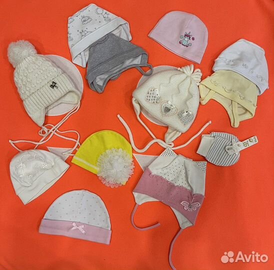Шапочки на малышку