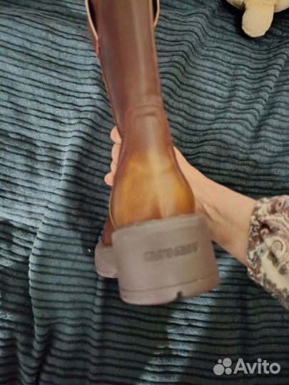 Сапоги женские замшевые