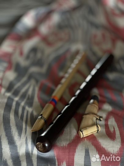 Армянская флейта с допсвистком и дудочка комплект