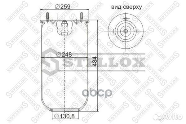 Пневмоподушки подвескиstellox 9047180SX Stellox