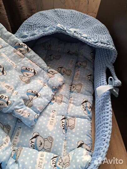 Плетенная Люлька для новорожденных