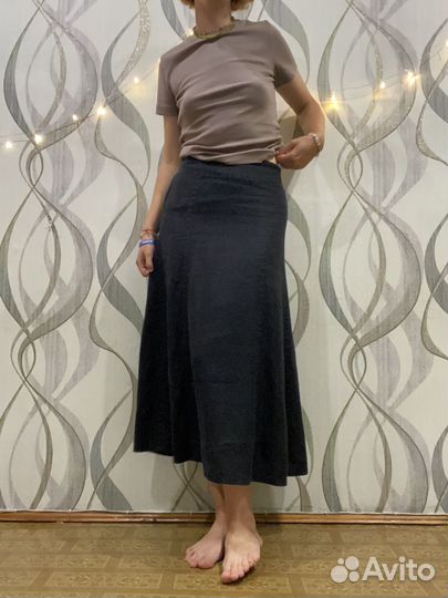 Юбка льняная H&M макси