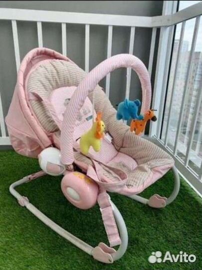 Шезлонг babyton pink