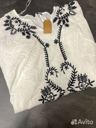 Кафтан-Кимоно с Вышивкой и Тесьмой