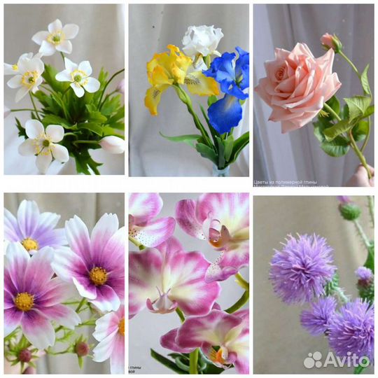 Цветы из холодного фарфора. И мастер-классы