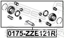 Ремкомплект суппорта тормозного заднего 0175-ZZ