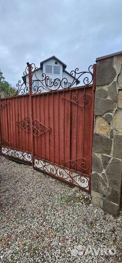 Кованые ворота и калитки бу