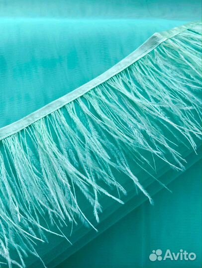 Перья страуса на ленте