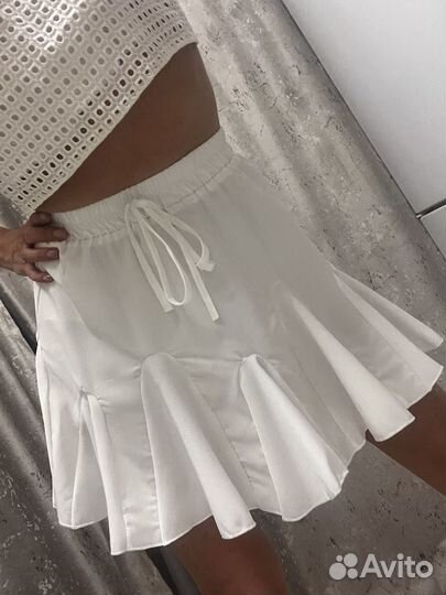 Юбка белая