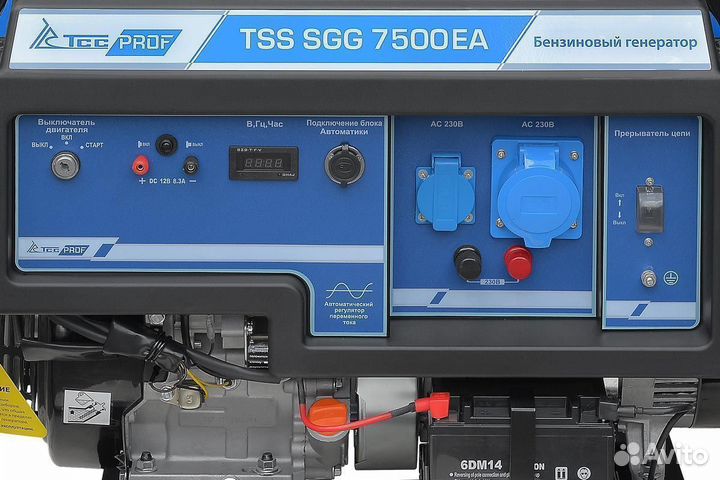 Генератор бензиновый 7,5 кВт TSS SGG 7500еa