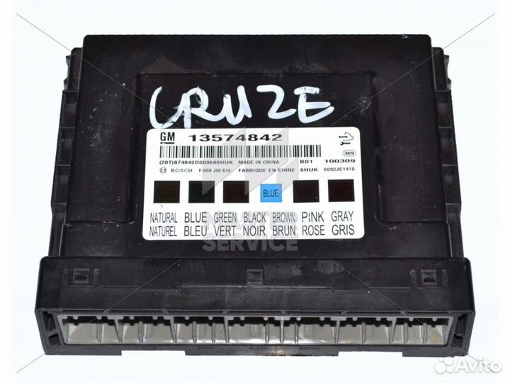 BCM,Блок комфорта13588069 Привязка Chevrolet Cruze