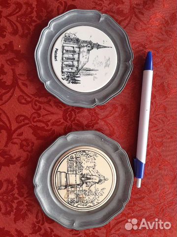 Тарелочки декоративные настенные, Германия, начало