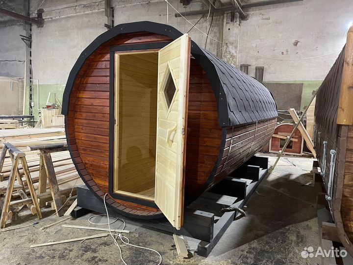 Баня бочка под ключ