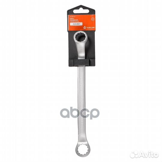 Ключ накидной с изгибом 18х19мм atdrs07 airline