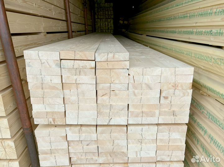 Доска обрезная 40х100х6000мм ГОСТ