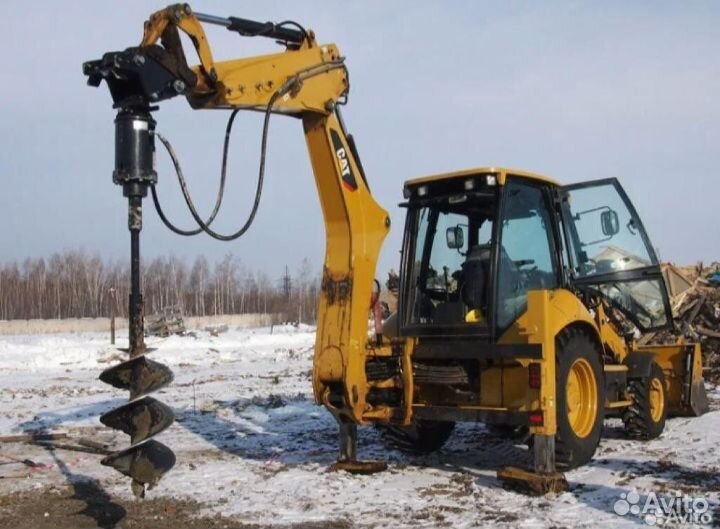 Услуги экскаватора погрузчика уборка снега