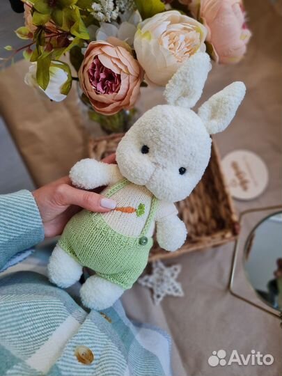 Мягкая игрушка заяц ручной работы