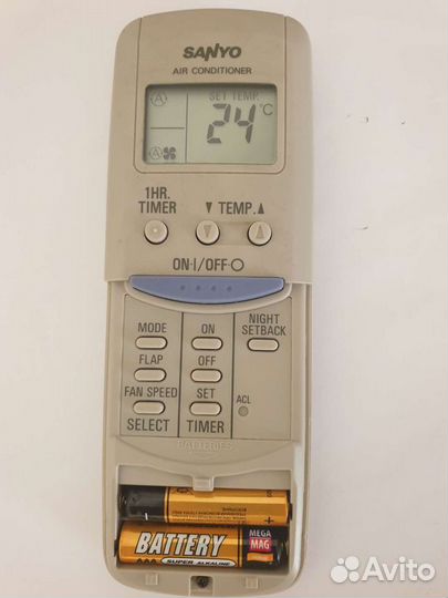 Пульт для кондиционера Sanyo b/y чуть(как новый)
