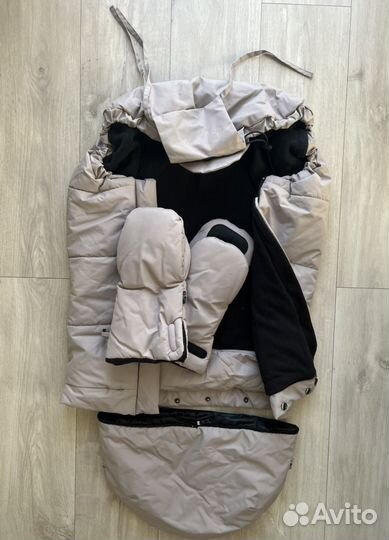 Зимний конверт-трансформер Leokid с муфтами