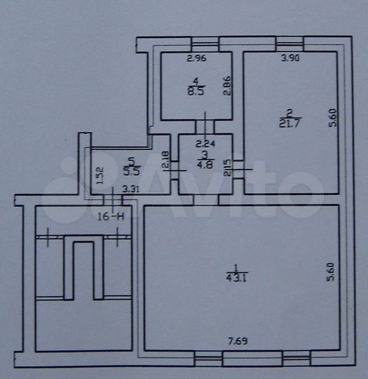 Торговая площадь, 26 м²(9+17)
