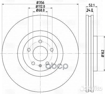 Диск тормозной для а/м Audi A6 (11) /A7 (10) /A