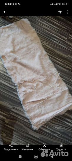 Шкурки кролика 1,2М*0,5мсшитые выделанные