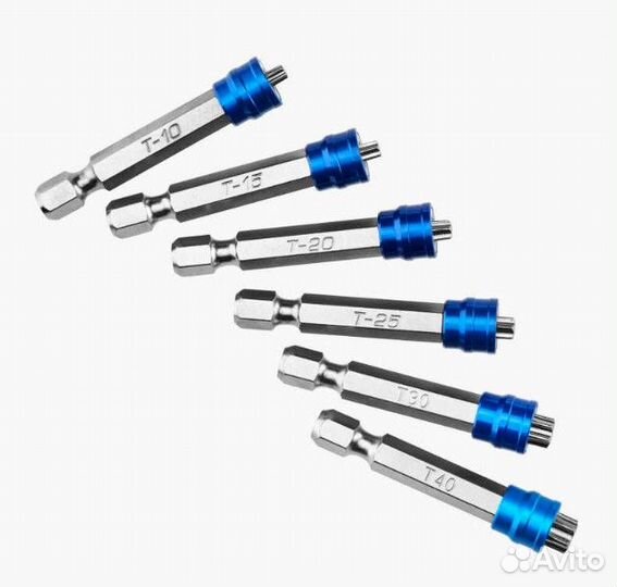 Магнитные биты Torx, 50 мм, 6 частей