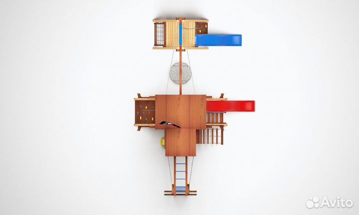 Детский комплекс песочница горка качели доставка