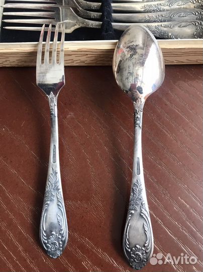 Столовый набор ложки и вилки СССР