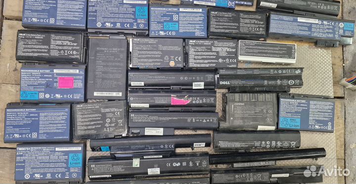 Аккумуляторы для ноутбуков 52шт