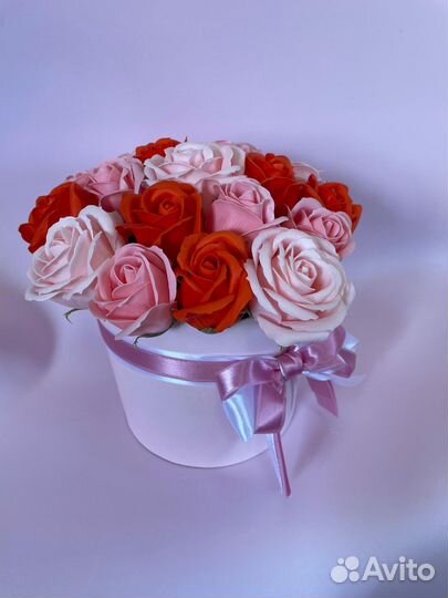Букет из мыльных роз