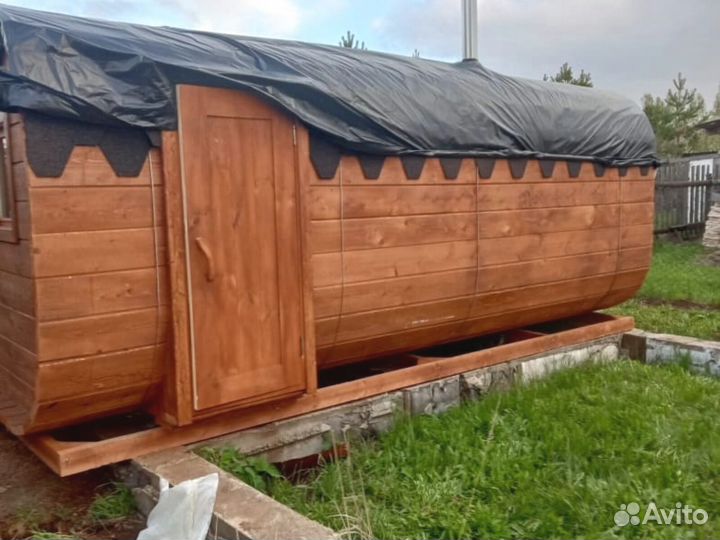 Баня бочка под ключ