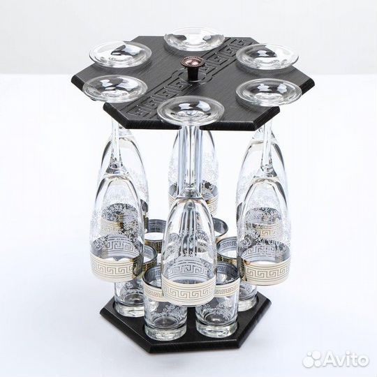 Мини-бар 'Барокко' барная стойка, 6 фужеров/ стопо