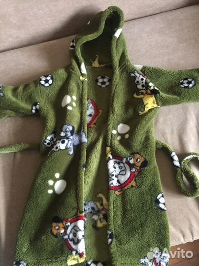 Флисовый халат 110 р-р