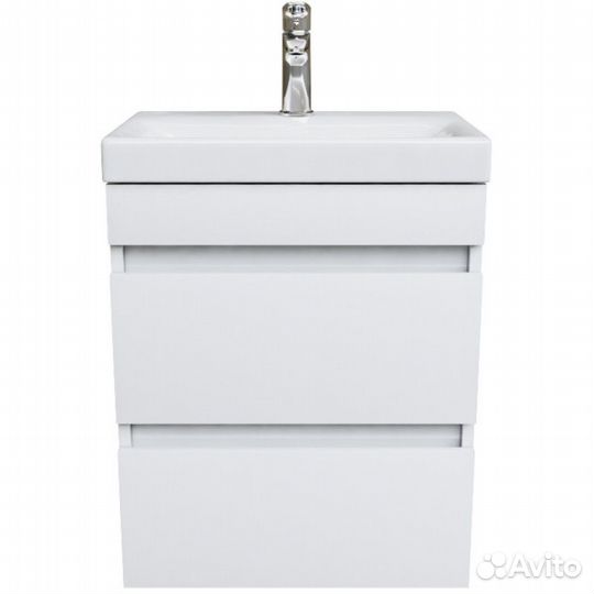 Тумба с раковиной белый матовый 50 см iddis Zodia