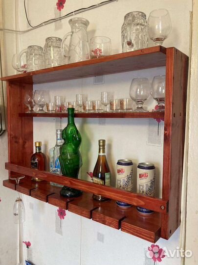 Полка настенная деревянная