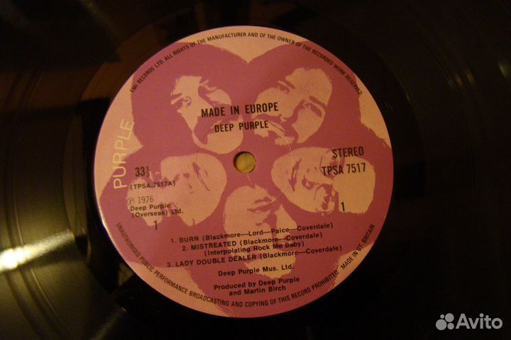 LP deep purple Made in Europe, 76, UK, tpsa 7517