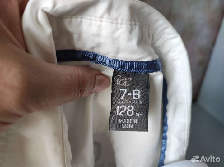 Рубашка zara для мальчика 128