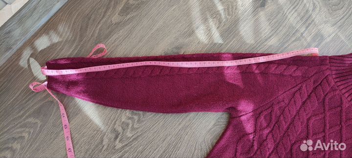 Вязаное платье теплое