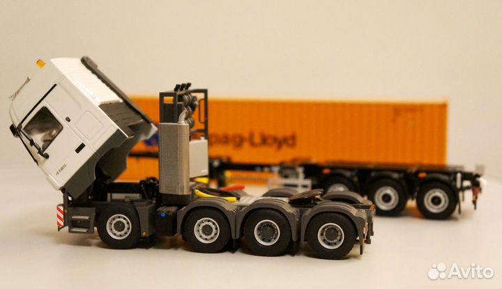 1/50 тягач Mercedes контейнеровоз контейнер 40 WSI