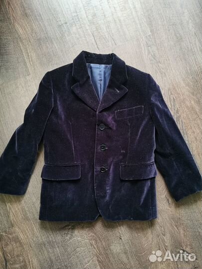 Пиджак детский из бархата